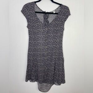 American Eagle open lace up back mini floral dress